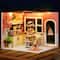 Wizardi Miniature Roombox Ice Cream Shop Dollhouse Kit